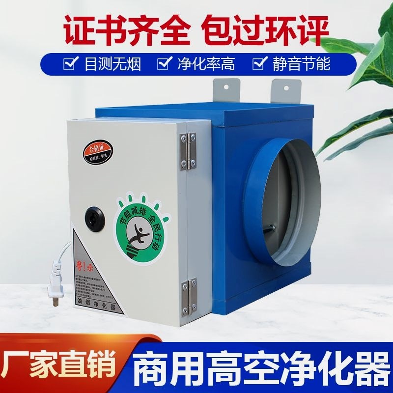 德国进口厂家4000风量油烟净化器环保专用饭店厨房商用小型餐饮油