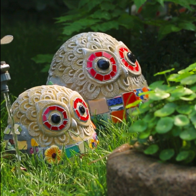 玫瑰小镇 花园装饰摆件兔子乌龟蜗牛庭院草地小动物创意落地造景