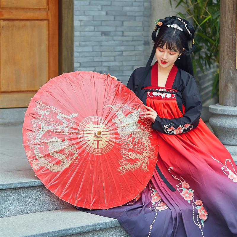 油纸伞纯手工中式复古婚礼道具红伞婚庆用品龙凤呈祥【喜庆系列】