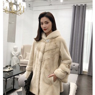 皮草搭扣水貂皮水钻纽扣鸭嘴扣带钻对扣裘皮女装大衣领扣子貂绒扣