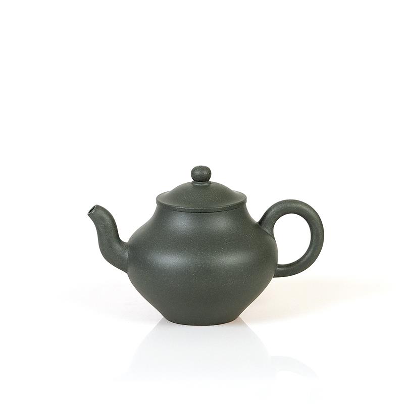 德弈斋宜兴紫砂茶壶茶具中式复古九十年代一厂墨绿泥丁洪军清赏壶