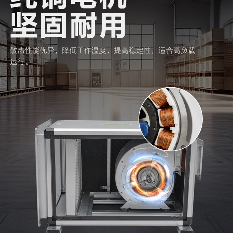 北雨低噪音G4初效风机箱过滤轻音空调风柜外转子离心风机送风排风
