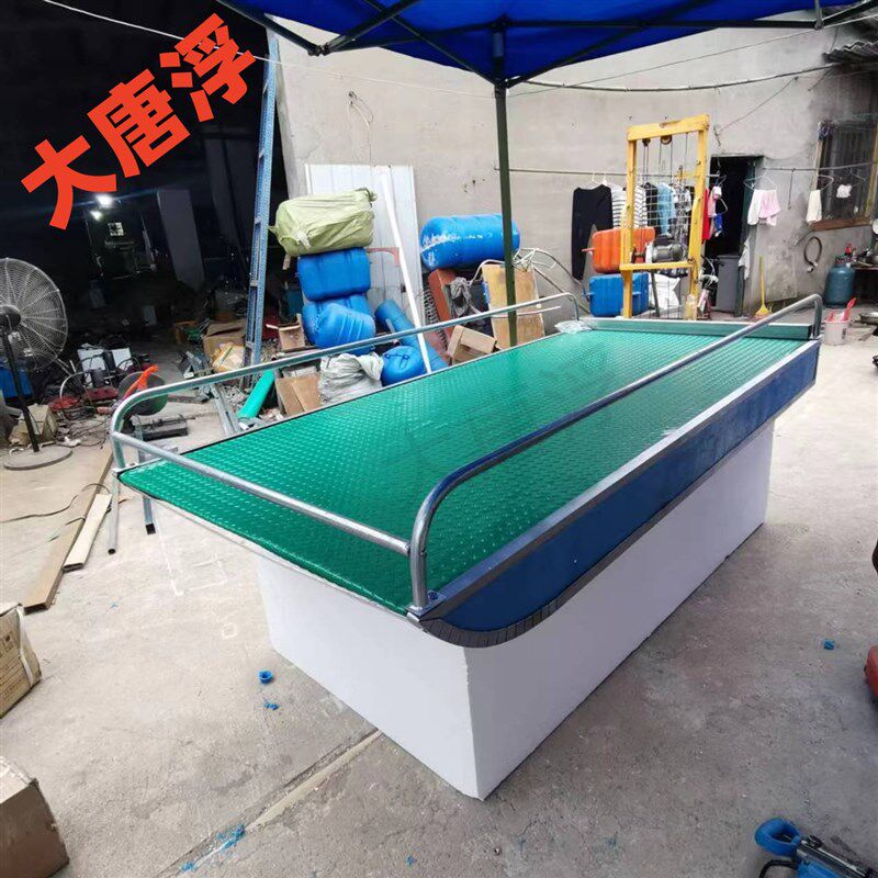 大唐浮漂皮划艇水上平台钓鱼浮板桥塑料撒网实心泡沫养殖平板渔船