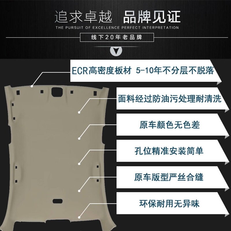 标致世嘉凯旋新老款307 207 301 308 5408汽车内饰顶棚布车顶内衬