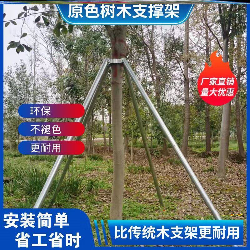 树木固定支架园林绿化树撑树木支撑固定器钢管树支撑架大树支撑杆