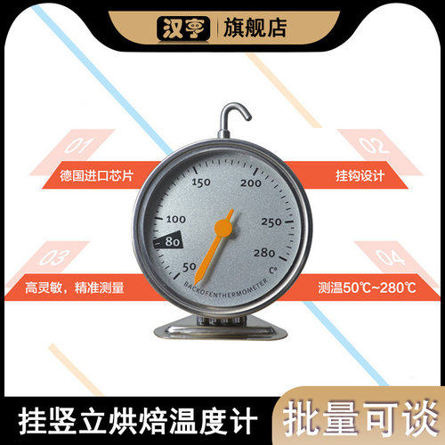 厨房专用耐高温食品烘培家用焗炉烤炉内置烤箱温度计烘焙精准