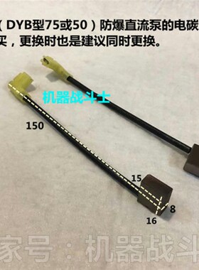 GPM或DYB型防爆直流泵的电碳刷 (是按对购买,也建议同时更换)
