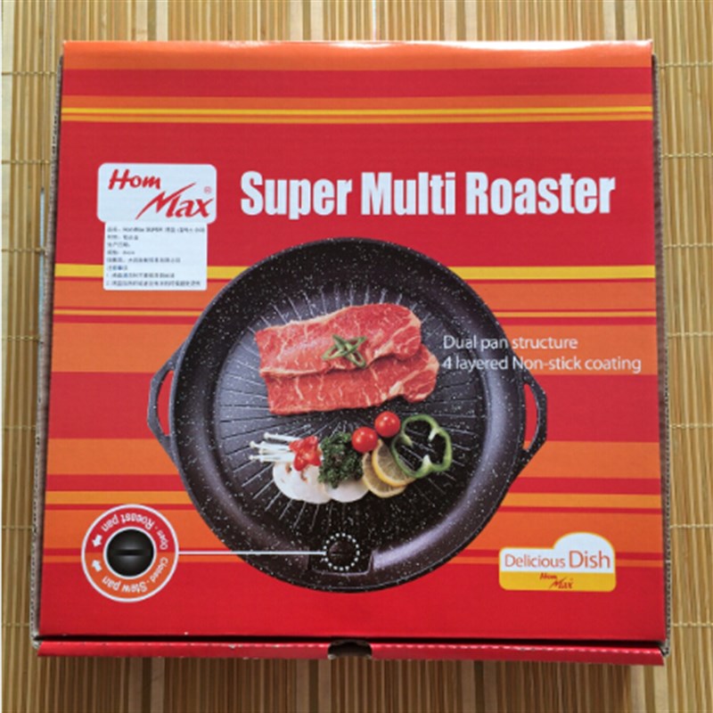 韩国进口脉鲜卡式炉烤盘韩式麦饭石hanaro super 34cm烤肉盘