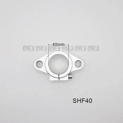 直线滑动轴承卧式支架支撑座SHF40轴铝合金导向轴支座法兰开口40