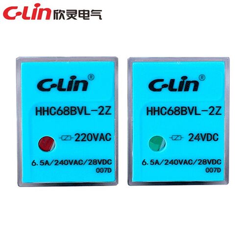 C-Lin欣灵 HHC68BVL-2Z (HH52P)小型电磁继电器MY2N AC220V DC24V