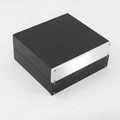 1U型材全铝 小机箱可做功放 耳放 DAC 型号:2204铝机箱