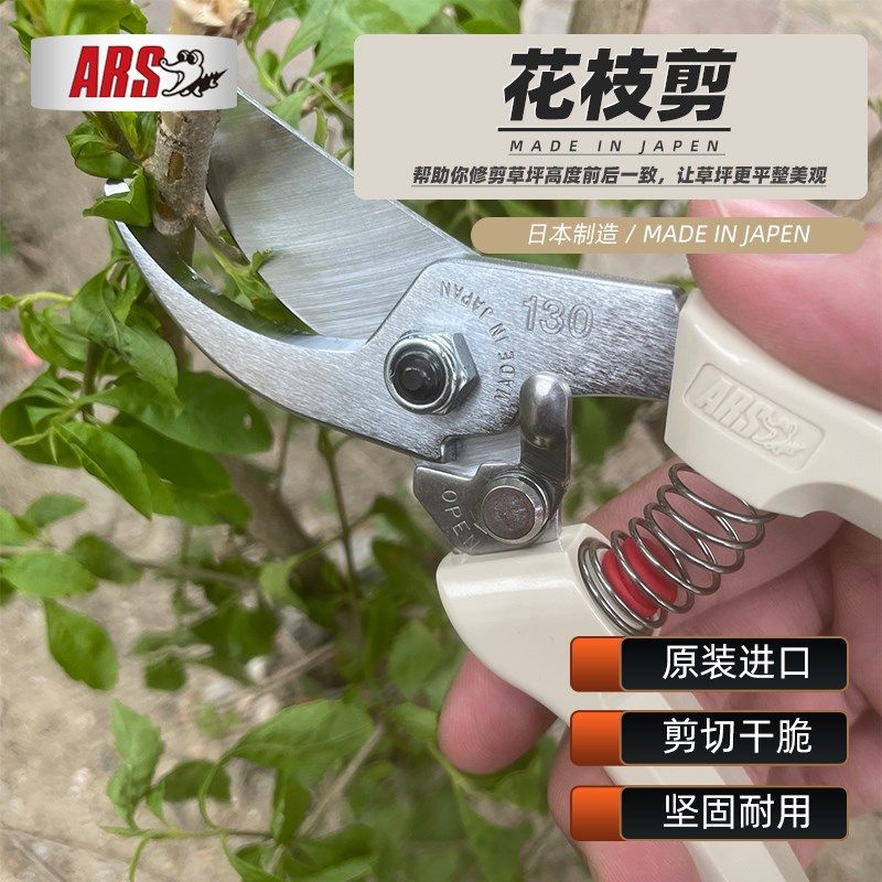 日本进口爱丽斯修枝剪ARS 130DX 果树园艺修枝剪花艺剪刀花枝剪