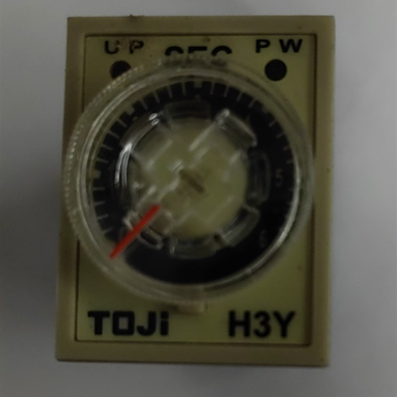 TOJI H3Y 台湾统 H3Y-2E H3Y-4E H3Y-2 24VDC 220VAC 延时继电器 - 实物图