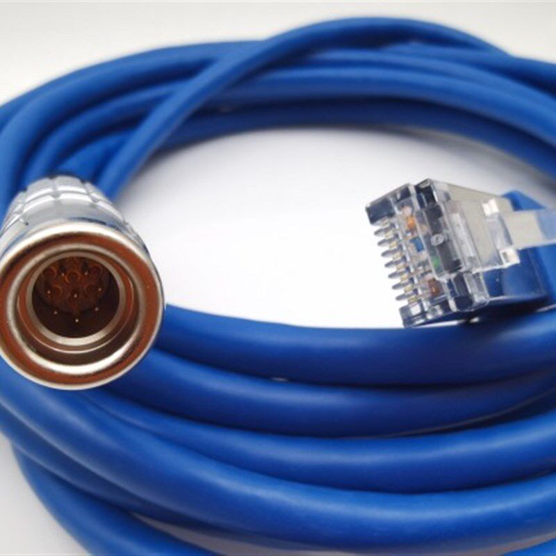 推拉自锁航空插头转网线FGG.1K.8针转RJ45 CAT5E CAT6A水晶头568B