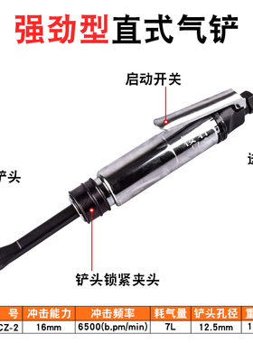 CZ-2气铲直柄式气铲/风铲/气动工具/强力小风镐/气动铲/气动除锈