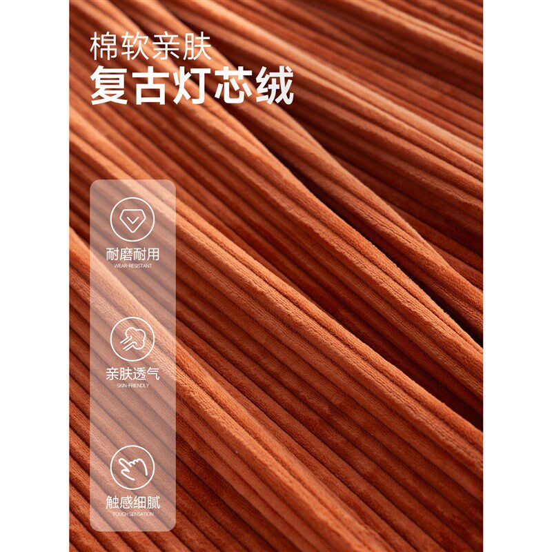 三梦中古风布艺沙发小户型折叠两用压缩复古单双人模块布丁沙发床