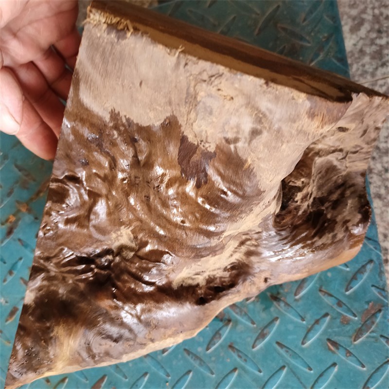 P468金丝楠小叶桢楠木水波花纹天然随形木根雕刻料diy底座摆件料