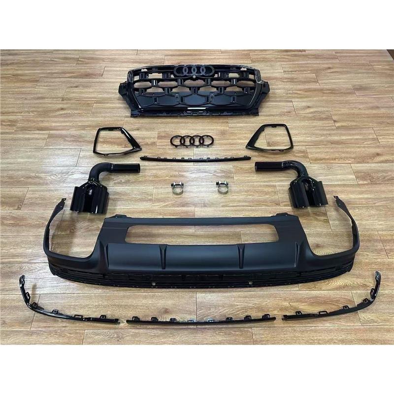 24-25款奥迪Q7升级SQ7黑化套装,包含前后包围套件、中