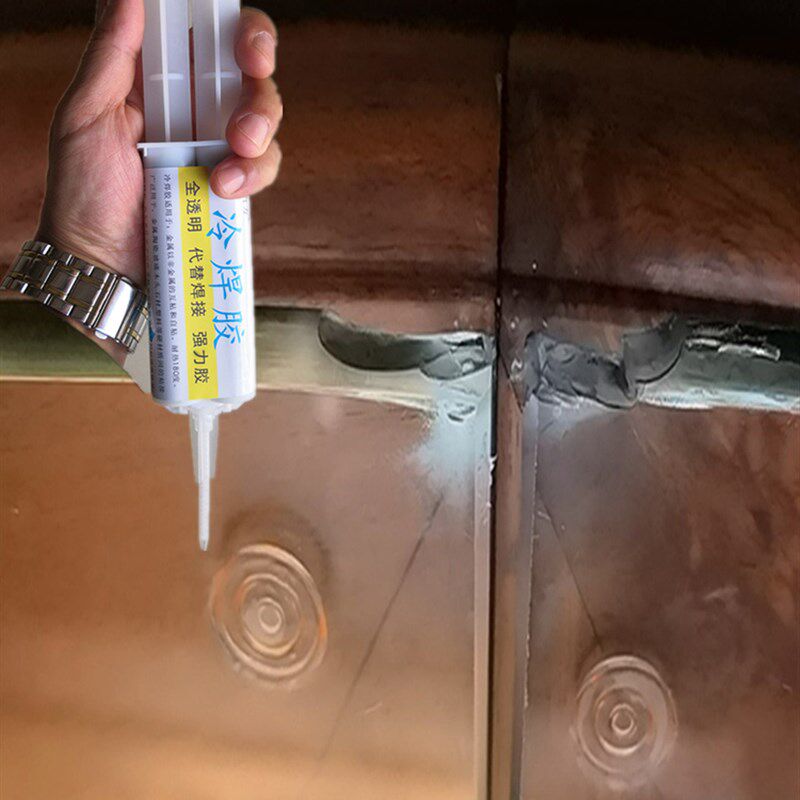 玻璃柜台崩角专用修覆胶水玻璃门崩边填充缺口修补胶透明小瓶硬胶