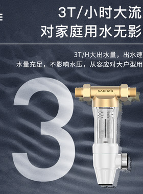 世韩CW-Q1000前置过滤器家用全屋过滤器中央净水反冲洗免拆洗净水