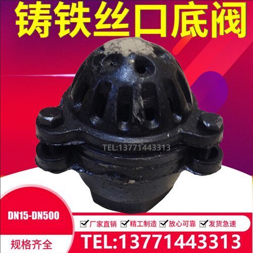 铸铁丝口底l阀/水泵底阀/升降式 丝扣内螺纹/吸水阀H12X-2.5 DN15