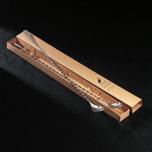 调酒师33cm御品级四次抛光304细螺纹调酒师右手用搅拌棒吧勺