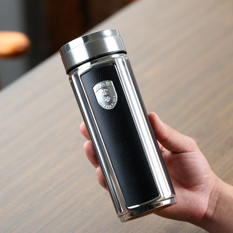 紫砂保温杯男士商务高档礼品老板杯定制高级感泡茶水杯子刻字LOGO
