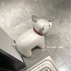 知一家居生活馆法斗动物凳狗狗创意儿童凳换鞋凳客厅摆件乔迁礼物