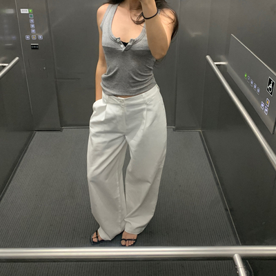 行走空调 慵懒飘逸的天丝棉不闷汗西裤