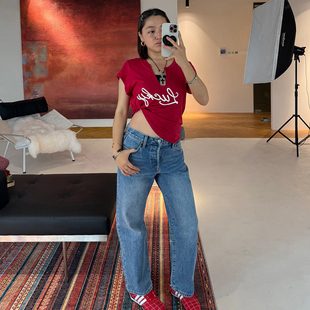 CONE面料·低腰小直筒包臀牛仔裤 美式 经典 ICVIBE