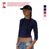 美式 日常·Air面料 收腰 ICBASIC 7分袖 纽扣圆领tee