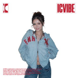 重工做旧浅灰420g薄绒帽衫 ICVIBE 贴布 街头·撞色刺绣 美式