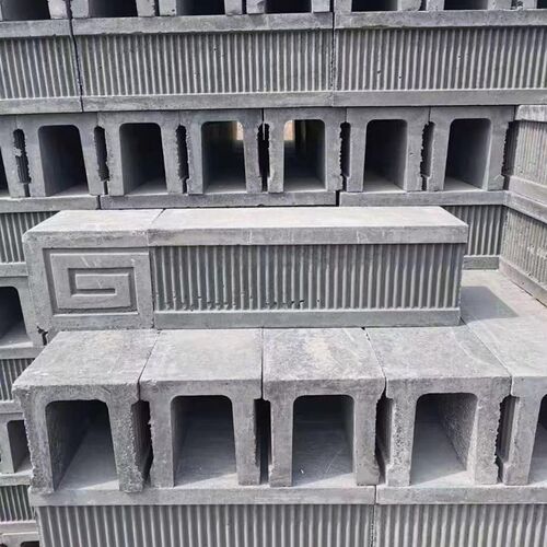 仿古立瓦脊青瓦回纹头甘蔗脊 徽派建筑流水脊 屋顶铜钱脊线条脊瓦