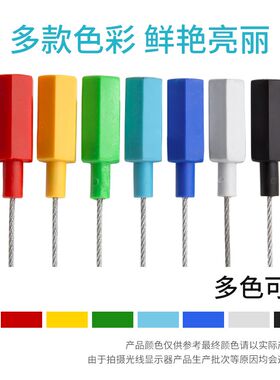100条插式钢丝封条一次性快递物流铅封防盗施封锁集装箱锁扣25cm