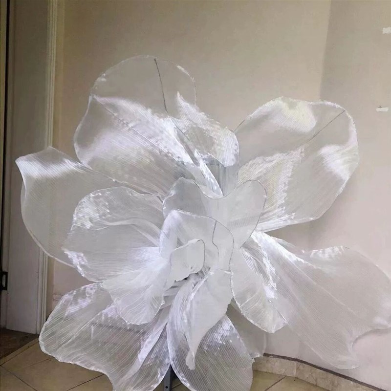 成品花瓣婚庆风琴纱小皱布料婚礼现场场景布置褶皱网纱大型花艺