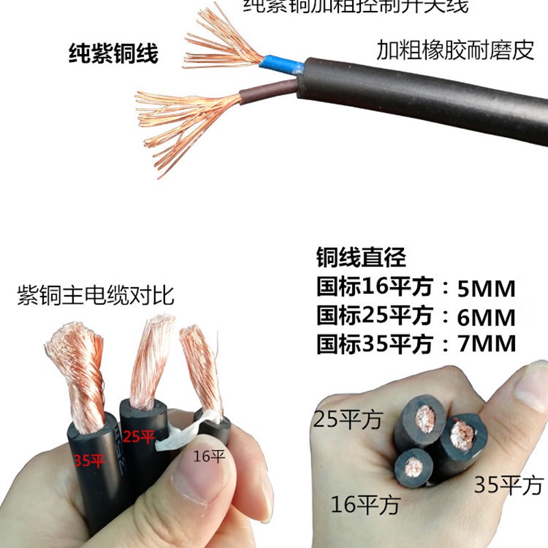 QQ300A气电分体焊枪带快插氩弧焊枪焊把线国标25/35平带航空插头