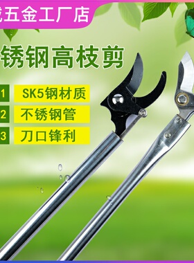 德国进口高枝剪伸缩高空修枝剪修树神器加长剪树枝专用剪刀伸缩杆