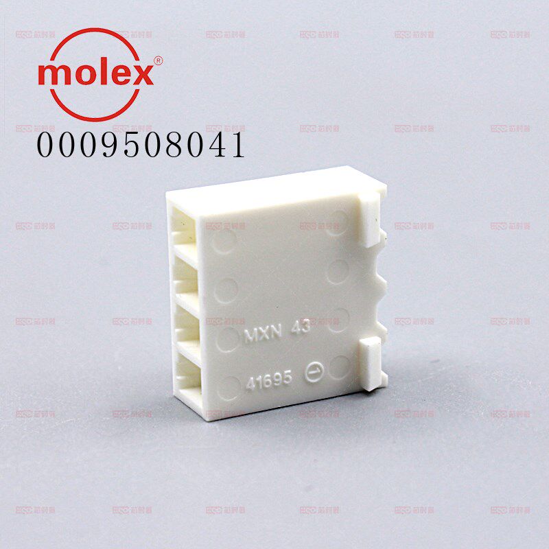 molex莫仕连接器胶壳3.96mm间距 4Pin 09-50-8041 原装现货