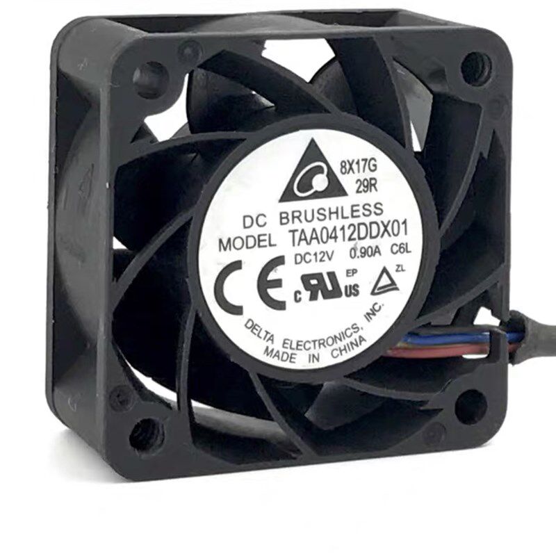 台达 TAA0412DDX01 DC12V 0.90A 4020 4CM 四线PWM服务器散热风扇
