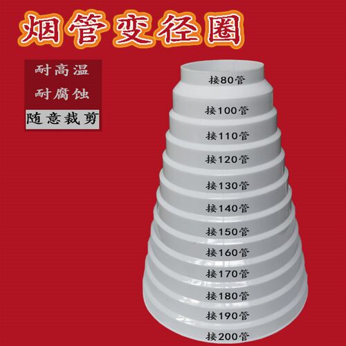 直径80-200mm塑料变径接口可剪断使用大小头转换接头