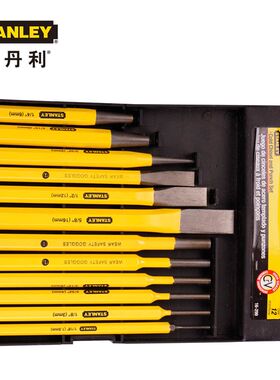 史丹利 12件套冲凿 凿子石工凿/圆柱冲/中心冲/圆锥冲16-299-23
