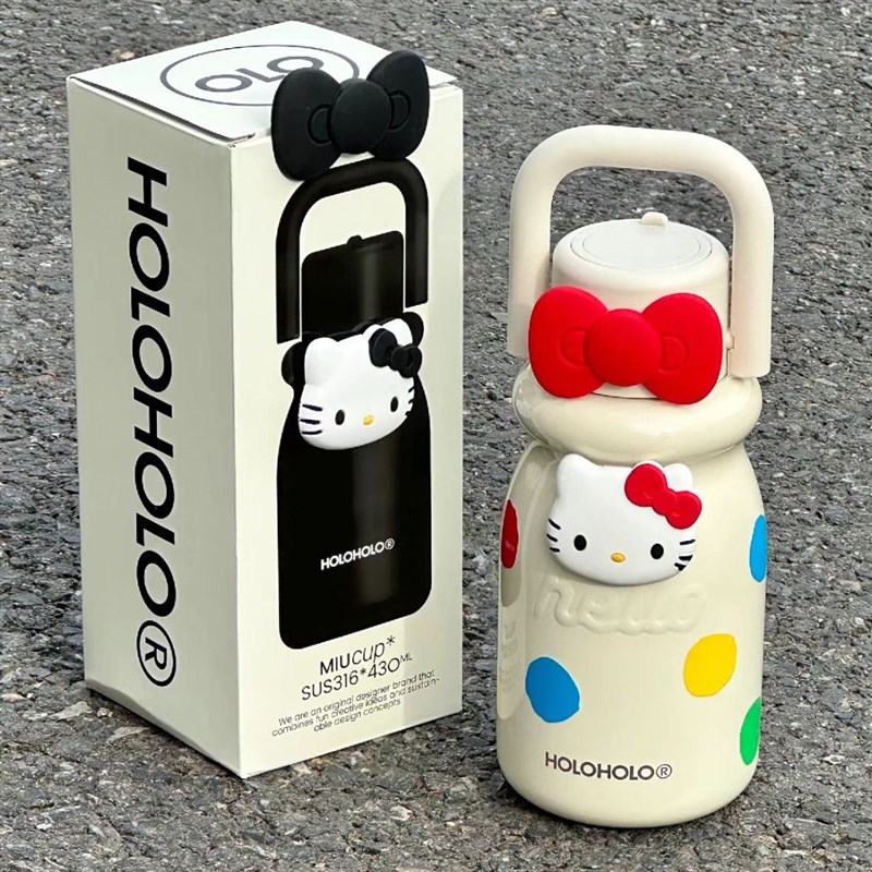 holohdolo小奶杯儿童直饮男女学生高颜值随行便携手提简约保温杯