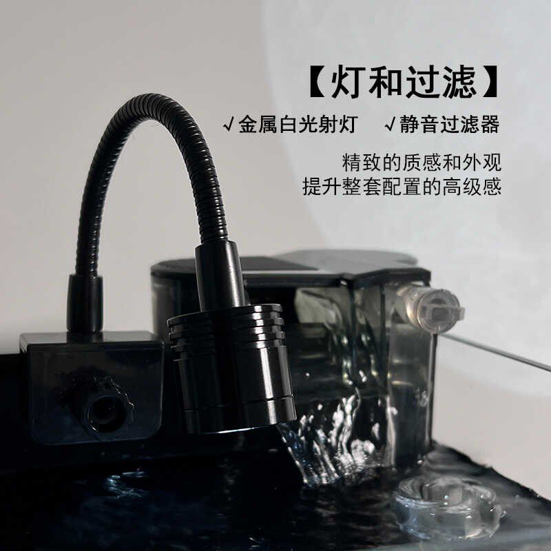 鱼缸过滤器三合一潜水泵静音小型家用增氧循环水族箱净水设备
