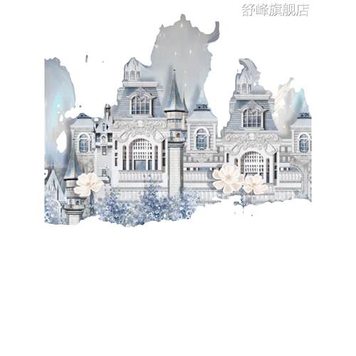 欧式婚礼订婚结婚背景板城堡kt板布置舞台背景婚礼场景布置装饰