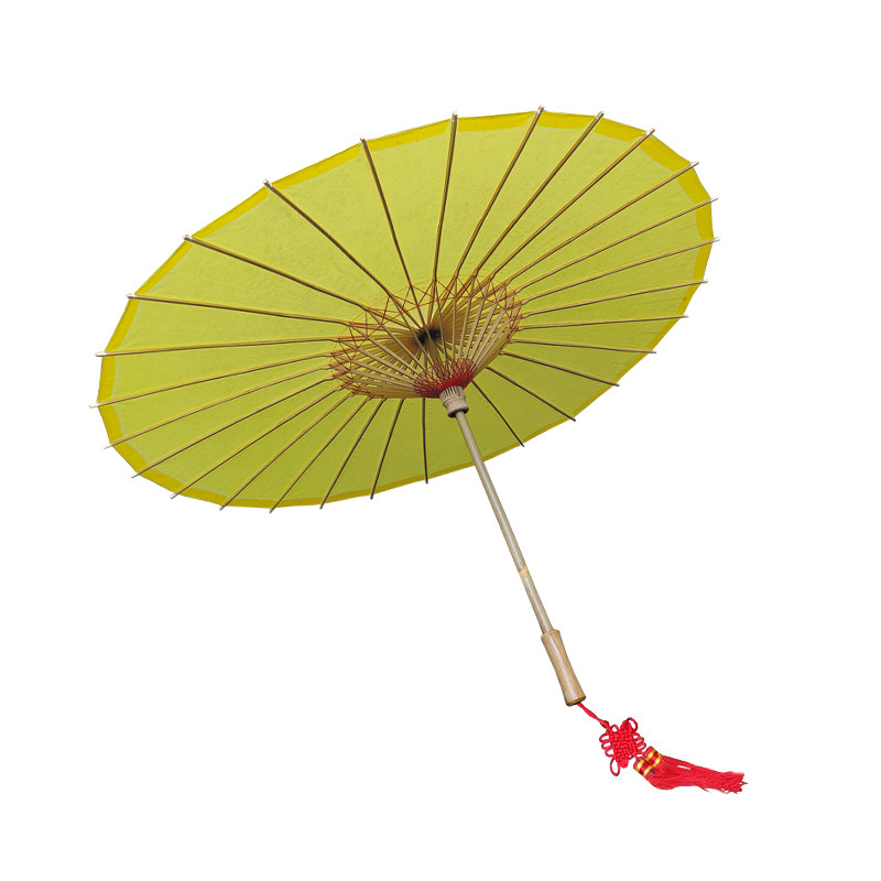 复古油纸伞古铜防雨防晒伞中式古风旗袍道具雨伞老式黄色油伞装饰图片
