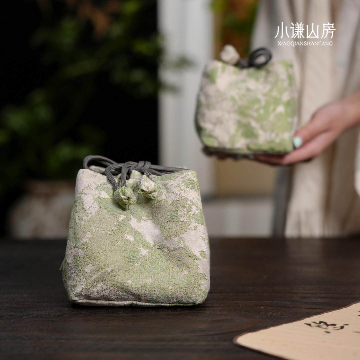 纳小谦茶山VQR具房茶器收纳包收布袋外出高级旅行便携茶道专用茶