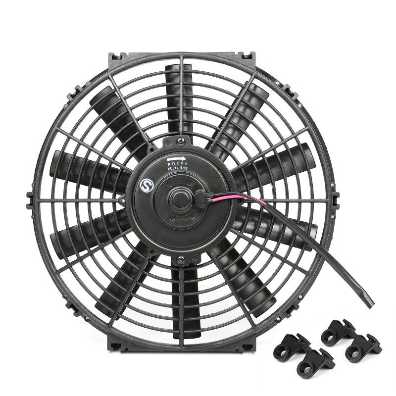 10寸超薄排气扇货车载12V24V60伏吸油烟抽风机散热船用直流换气扇
