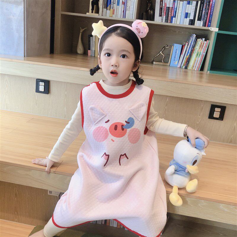 婴儿睡袋宝宝防踢被子两用儿童春秋秋冬夹棉背心冬季秋季神器款