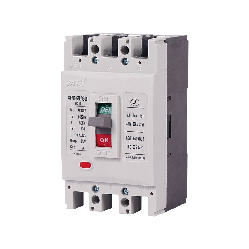 华通塑壳断路器CFM1空气开关3P4P100A160A250A400A630A三相四线