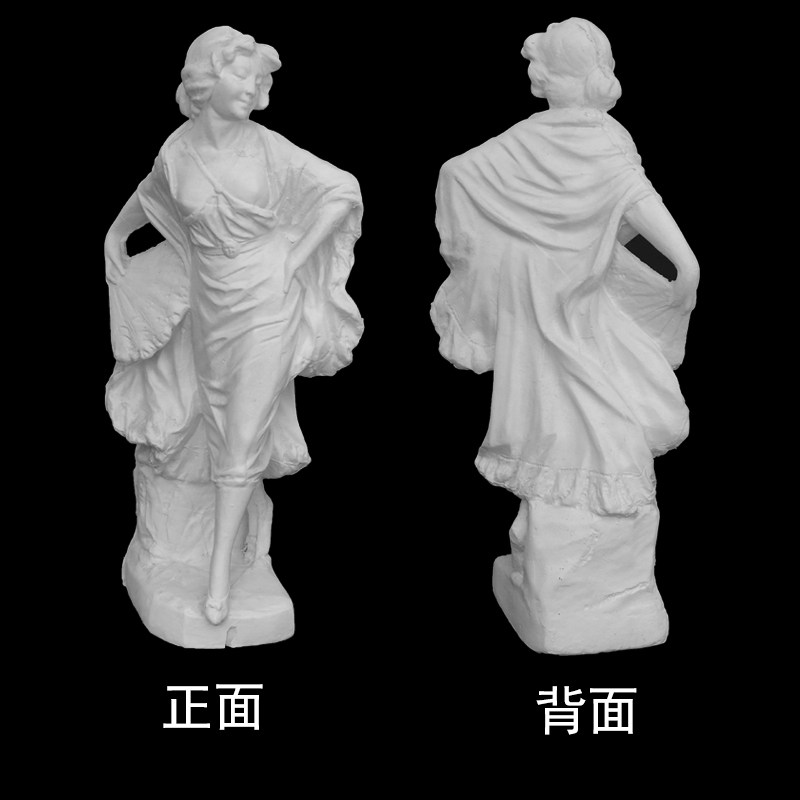 扇子姑娘石膏像姑娘石膏全身像石膏教具美术素描雕塑画室装饰石膏